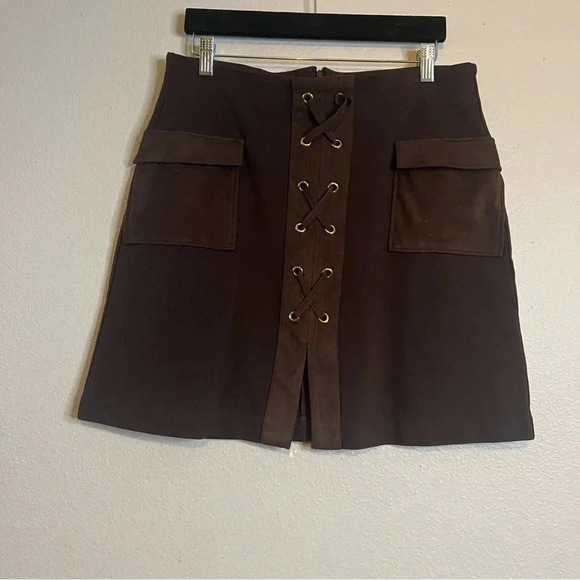 Michael Michael Kors Skirt Womens Size L Brown Classic Casual Career wear Short - Picture 1 of 5